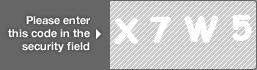 captcha code for visual authentication  letter X number 7 letter W number 5