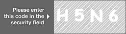 captcha code for visual authentication  letter H number 5 letter N number 6