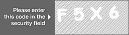 captcha code for visual authentication  letter F number 5 letter X number 6