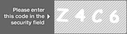 captcha code for visual authentication  letter Z number 4 letter C number 6