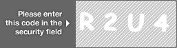 captcha code for visual authentication  letter R number 2 letter U number 4