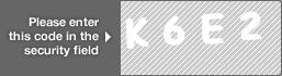 captcha code for visual authentication  letter K number 6 letter E number 2