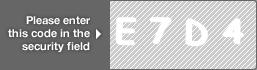 captcha code for visual authentication  letter E number 7 letter D number 4