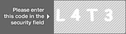 captcha code for visual authentication  letter L number 4 letter T number 3
