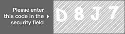 captcha code for visual authentication  letter D number 8 letter J number 7